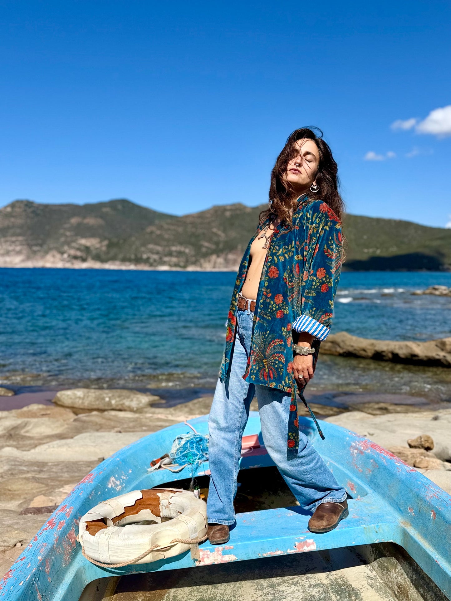 Kimono in Velluto - Tropico