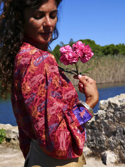 Camicia Flora Shine