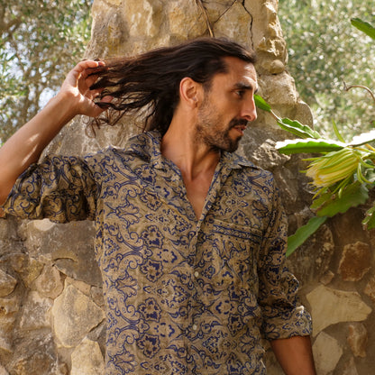 Camicia Paisley - seta indiana L