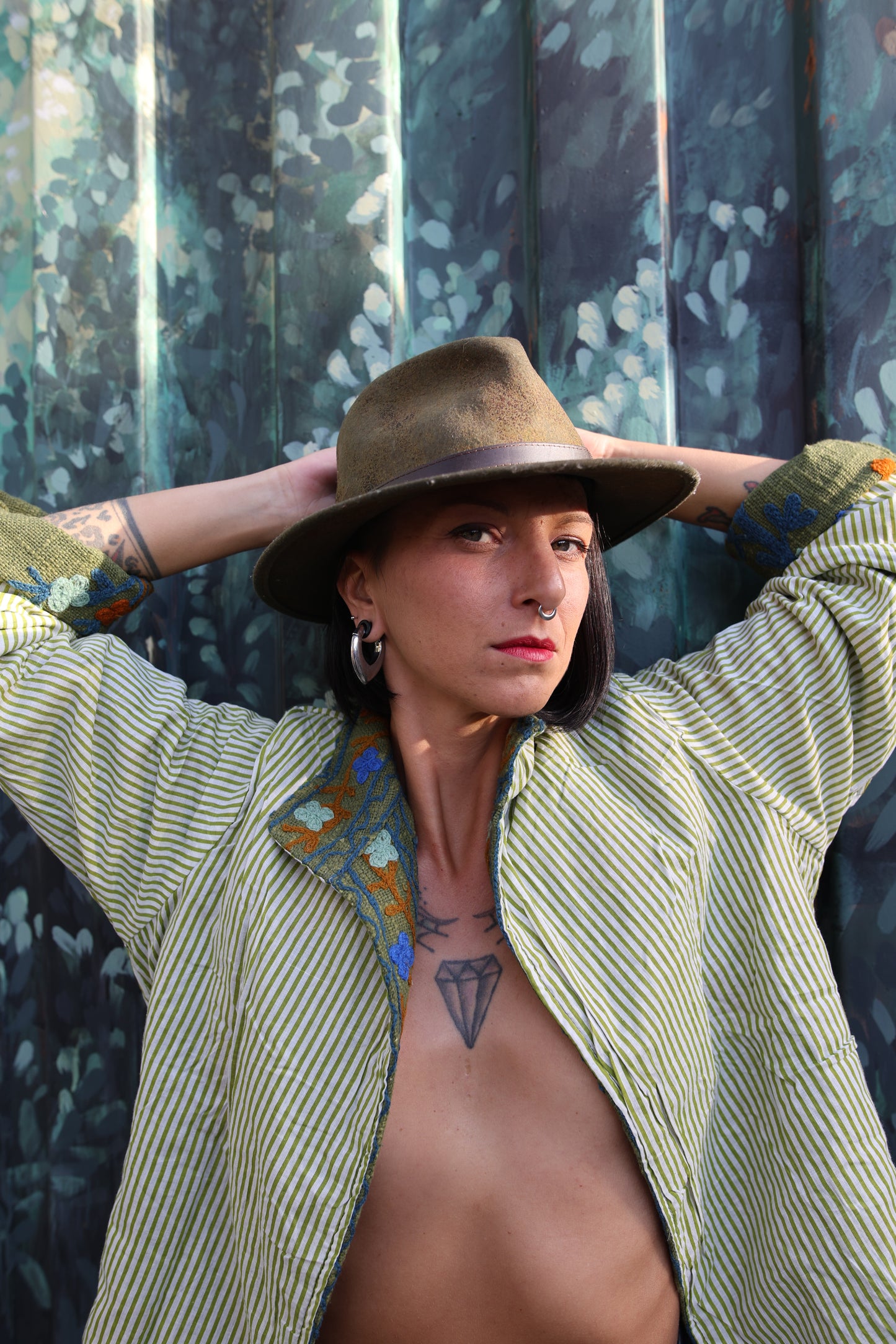 Giacca in velluto ricamato