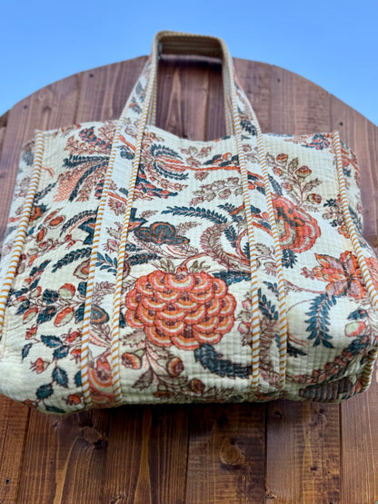 Borsa in velluto Floreale