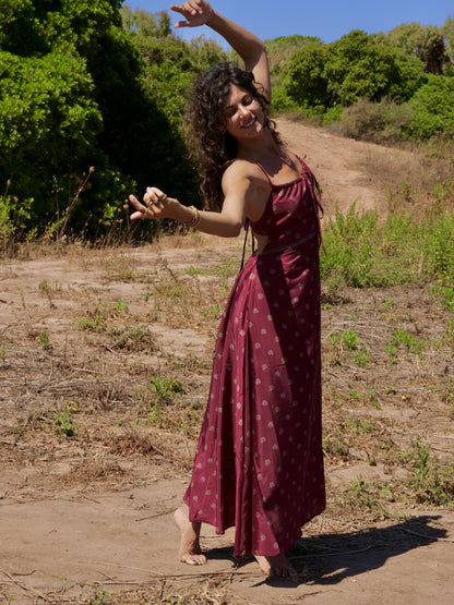 Moon Dress Borgogne