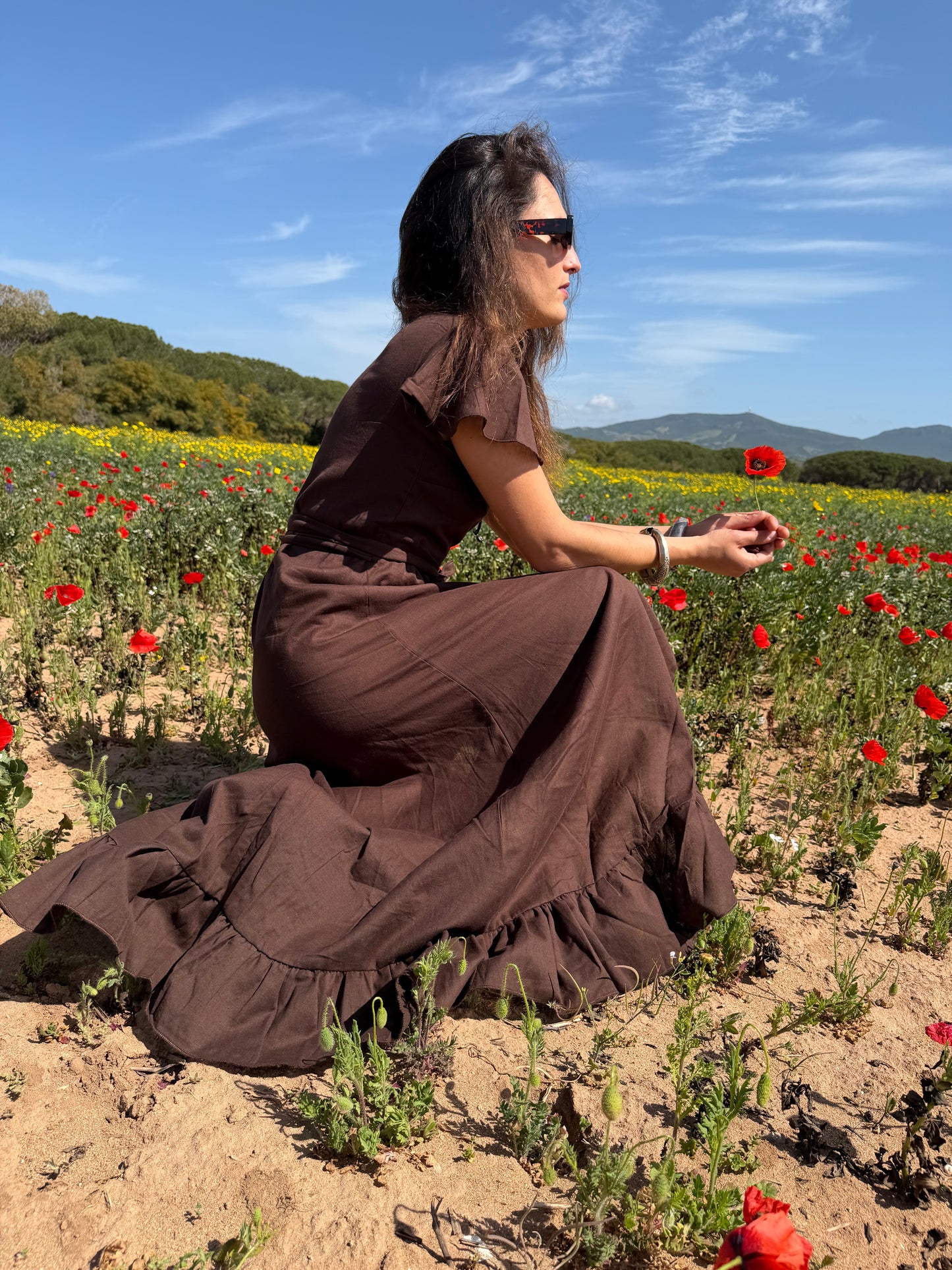 Chocolate Poppy Dress