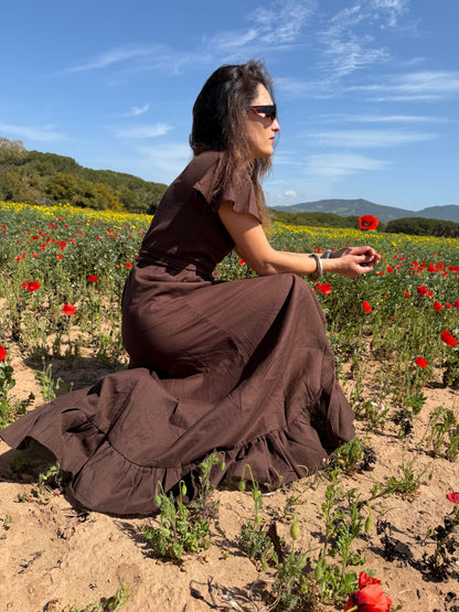 Chocolate Poppy Dress
