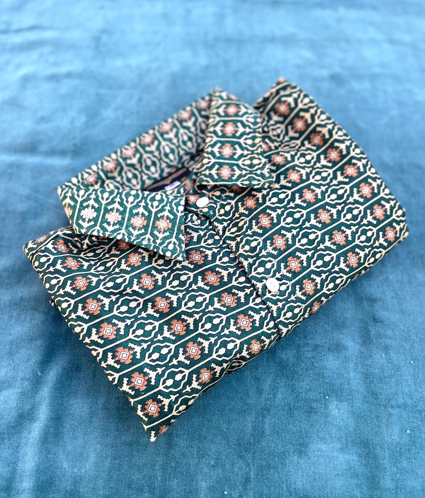 Camicia Geometrica - seta indiana M