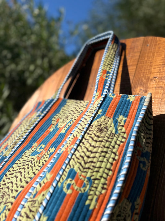 Borsa in velluto Tiger