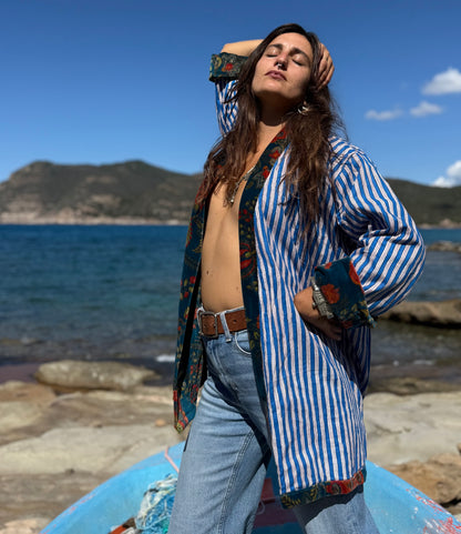 Kimono in Velluto - Tropico