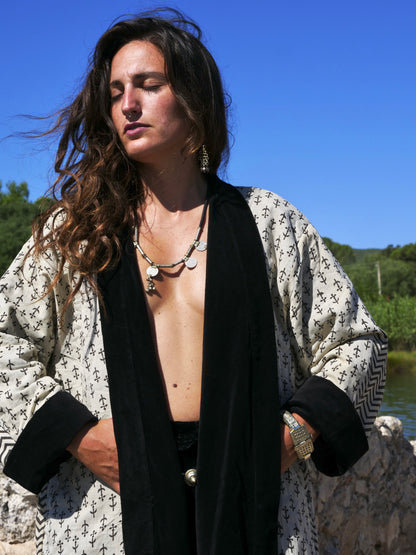Kimono in Velluto - BlackCross
