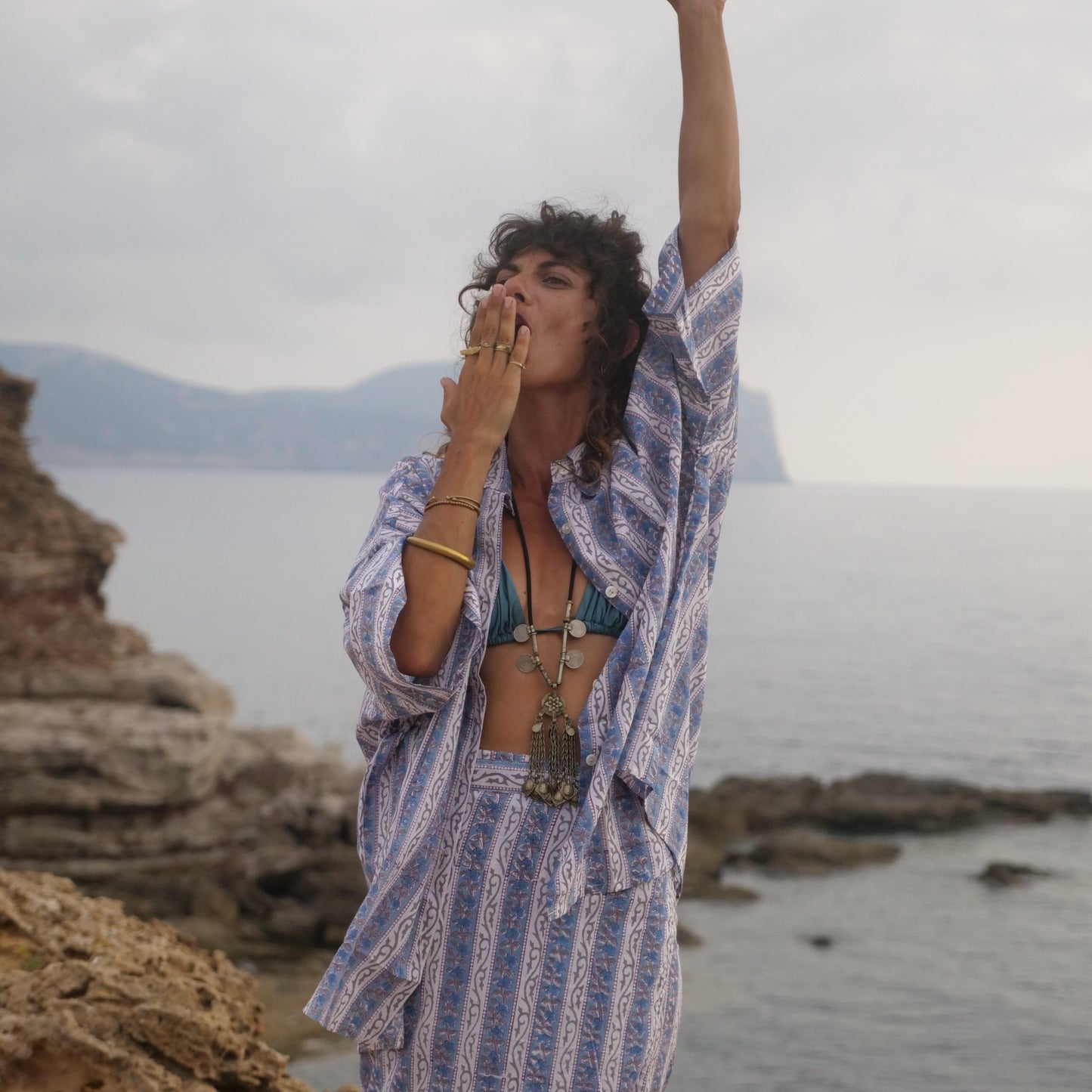 Blu stripes - Gonna pareo