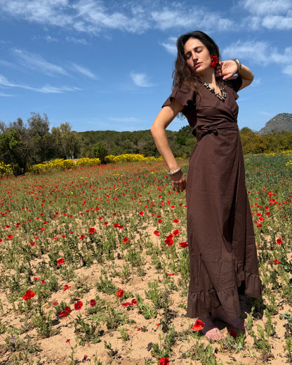 Chocolate Poppy Dress
